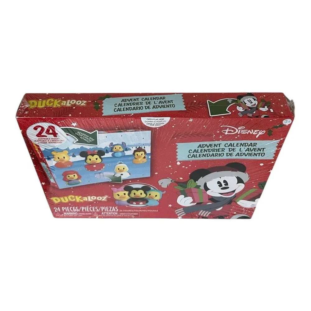 Disney Duckalooz Christmas Advent Calendar 24 Rubber Duck Figures Toy New 2025
